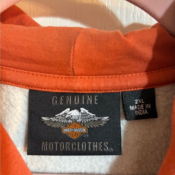 Harley-Davidson Orange and Cream Jacket - Picture 2 of 4